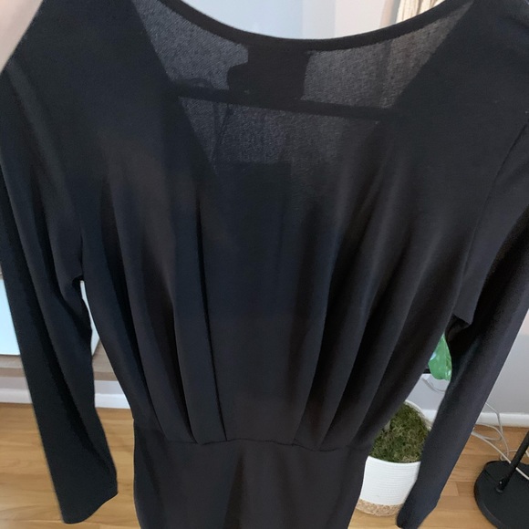 asos petite midi black dress, size 0 - Picture 5 of 8